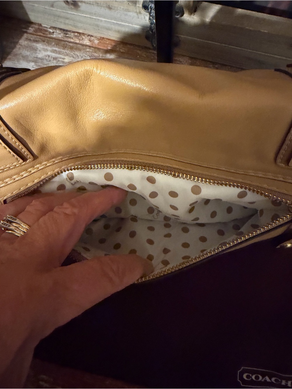 Coach Peyton Flap Shoulder Bag - Picture 5 of 11